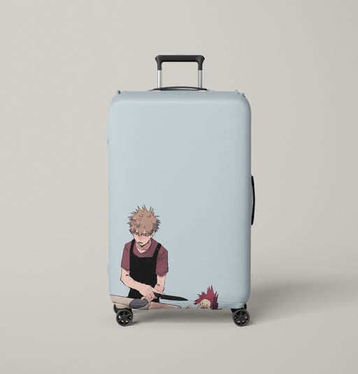 bakugo become a good boy Luggage Covers | Suitcase