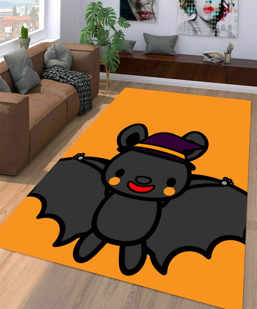 bat cute cartoon Living room carpet rugs