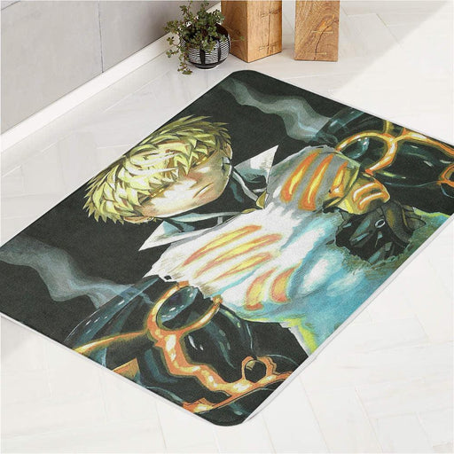 badass genos one punch man bath rugs