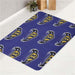 baltimore ravens logo pattern bath rugs