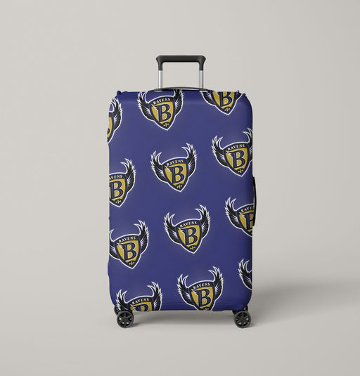 baltimore ravens logo pattern Luggage Cover | suitcase