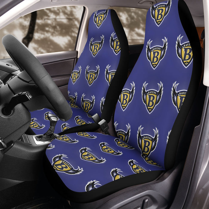 baltimore ravens logo pattern Car Seat Covers