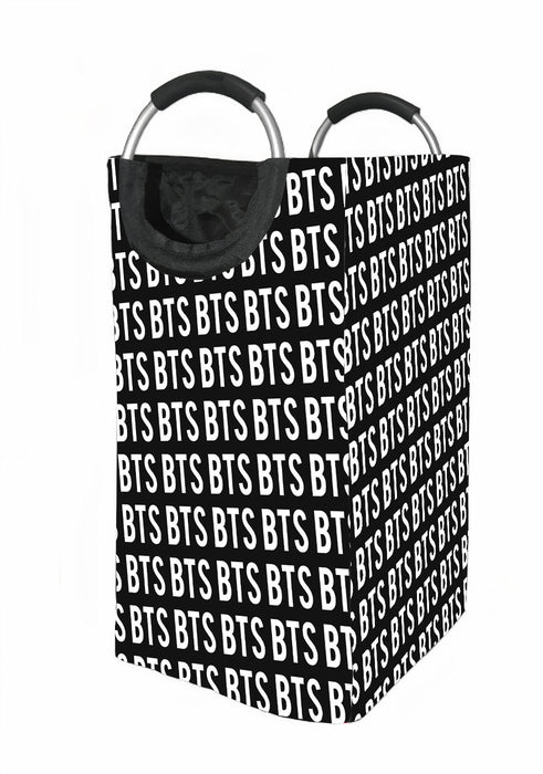 bangtan boys army font monochrome Laundry Hamper | Laundry Basket