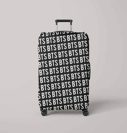 bangtan boys army font monochrome Luggage Cover | suitcase