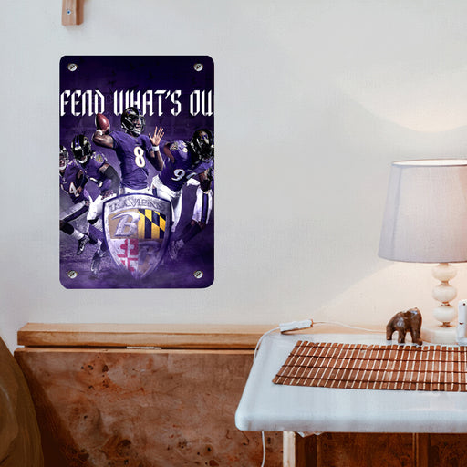 baltimore ravens powerful player Poster Metal print wall art