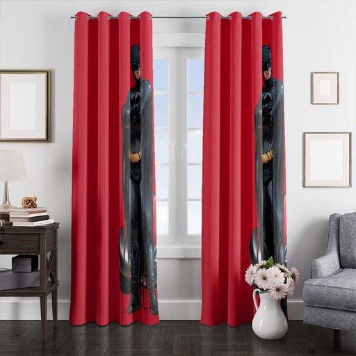 batman couple robin window curtains