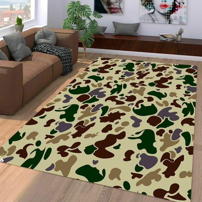 bape pattern army hypebeast Living room carpet rugs