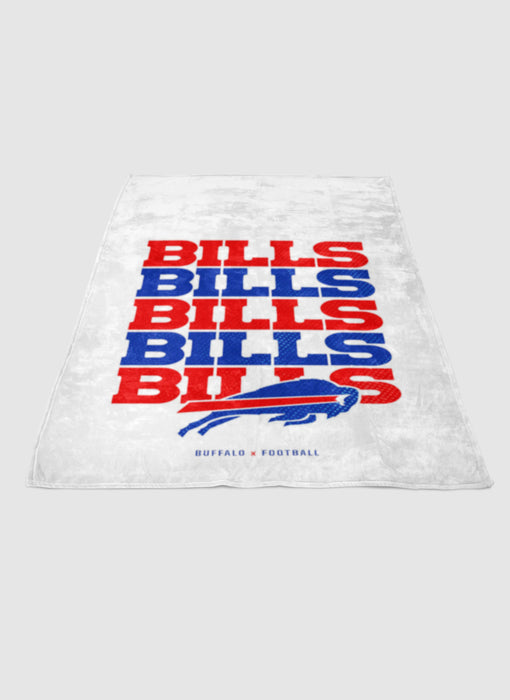 buffalo bills x football soft fleece blanket