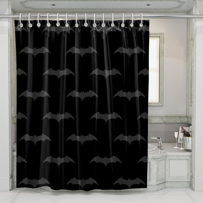 batman superhero logo emblem shower curtains