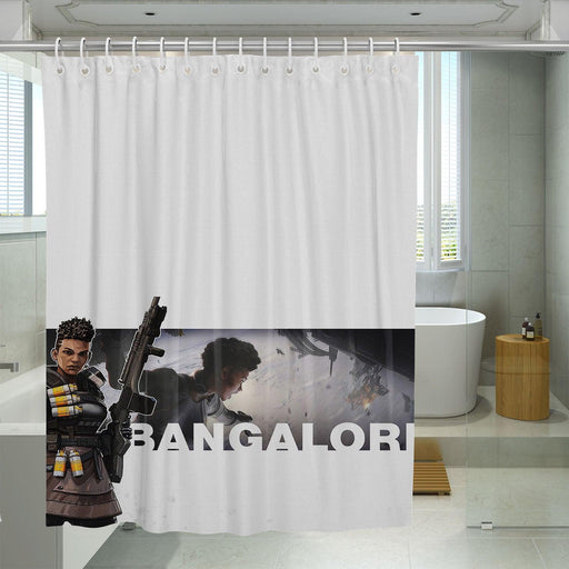 bangalore from apex legends shower curtains