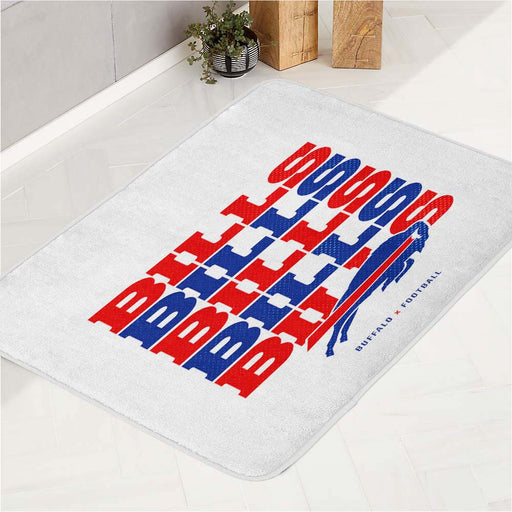 buffalo bills x football bath rugs