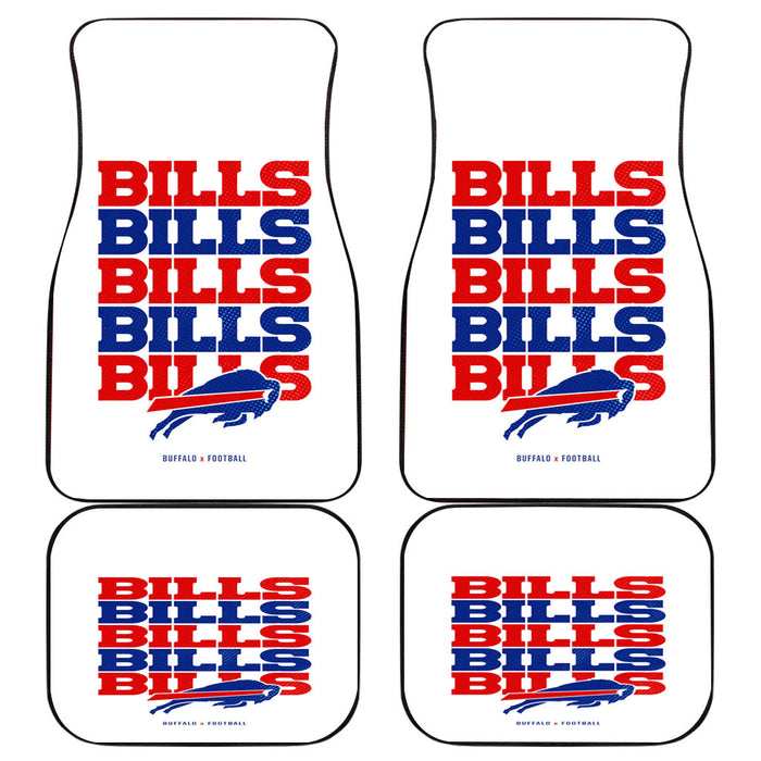 buffalo bills x football Car floor mats Universal fit