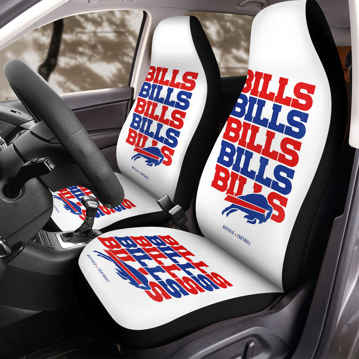 buffalo bills x football Car Seat Covers