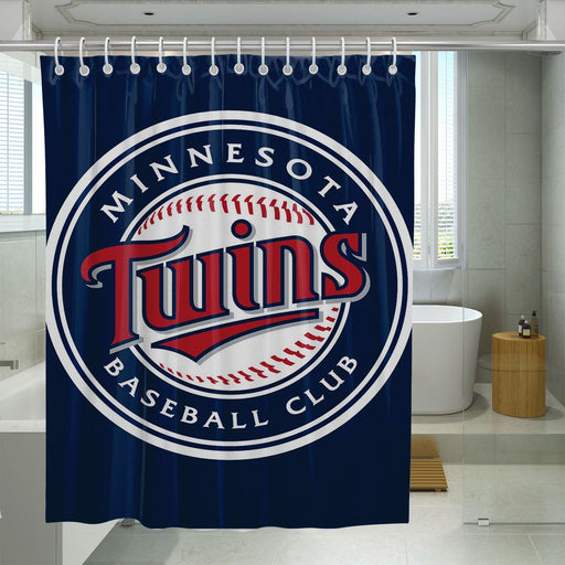 baseball club minnesota twins shower curtains