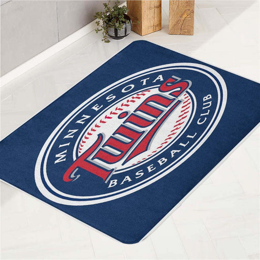 baseball club minnesota twins bath rugs