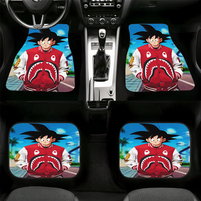 bape jacket dragon ball hypebeast Car floor mats Universal fit