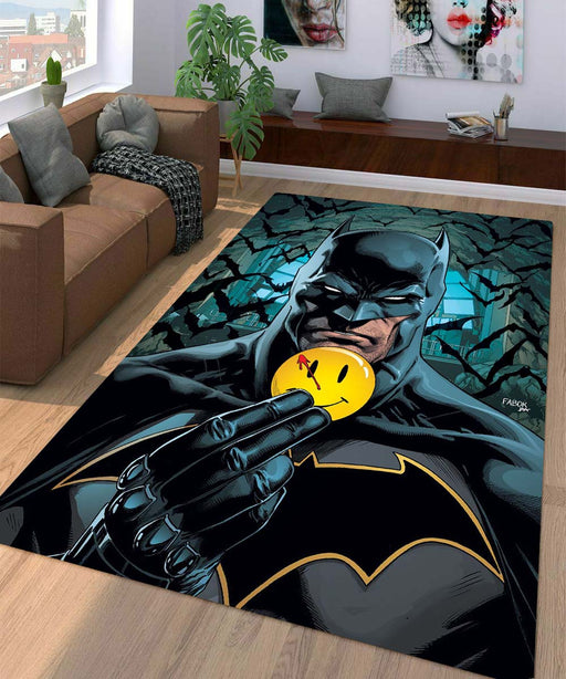 batman happy pin Living room carpet rugs