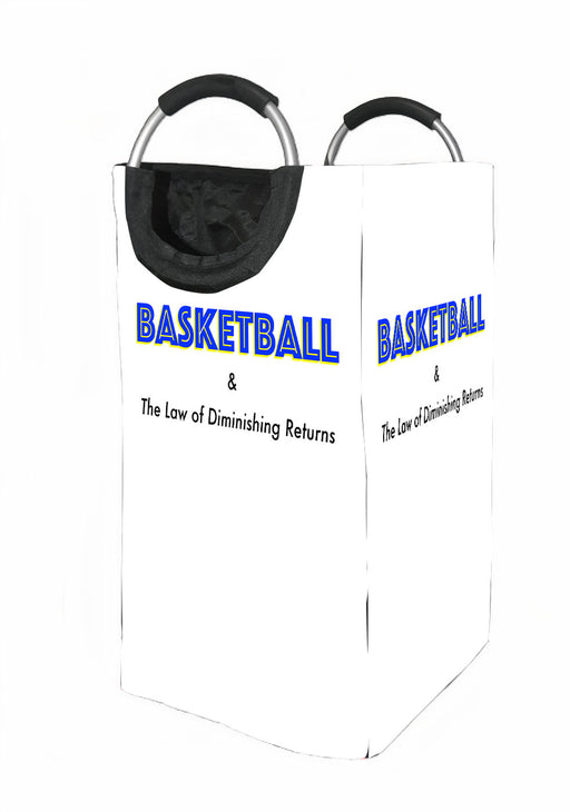 basketball & the law of diminishing returns Laundry Hamper | Laundry Basket