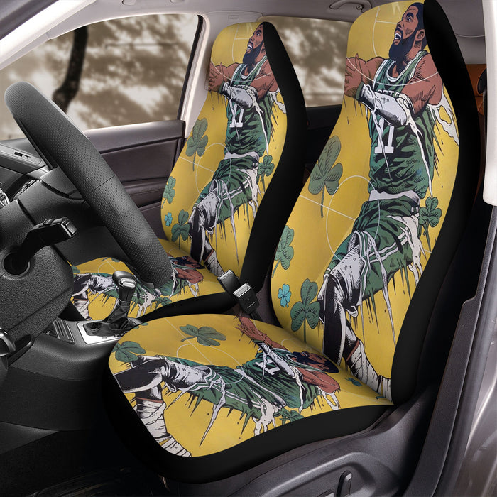 basket kyrie irving celtics and art Car Seat Covers