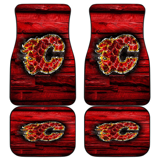 Calgary Flames Car floor mats Universal fit