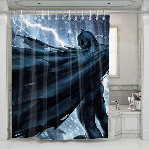 batman is coming shower curtains