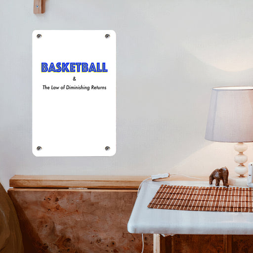 basketball & the law of diminishing returns Poster Metal print wall art