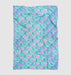 beautiful holographic mermaid pattern Ultra soft fleece blanket