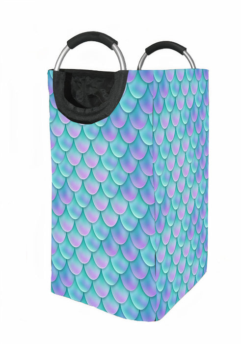 beautiful holographic mermaid pattern Laundry Hamper | Laundry Basket