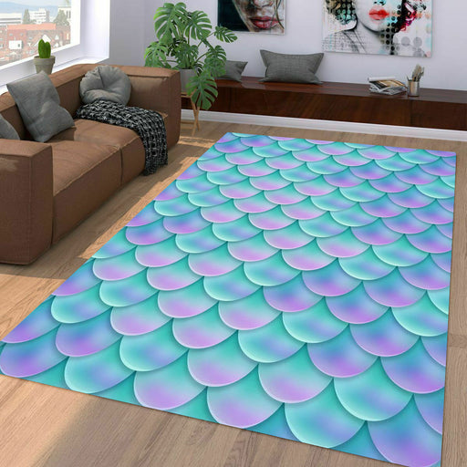 beautiful holographic mermaid pattern Living room carpet rugs