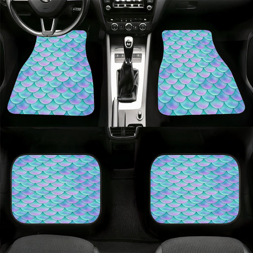 beautiful holographic mermaid pattern Car floor mats Universal fit