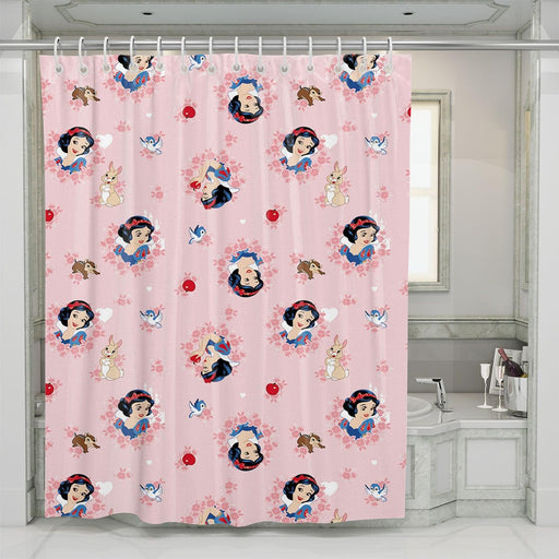 beautiful princess disney character shower curtains