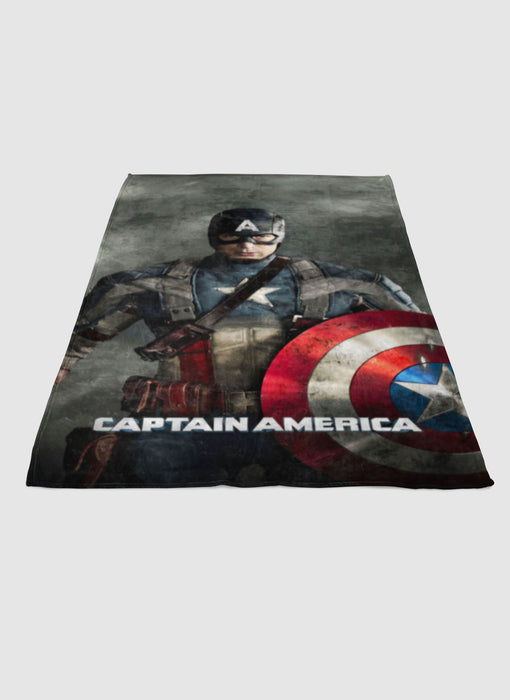 CAPTAIN AMERICA SUPERHERO soft fleece blanket