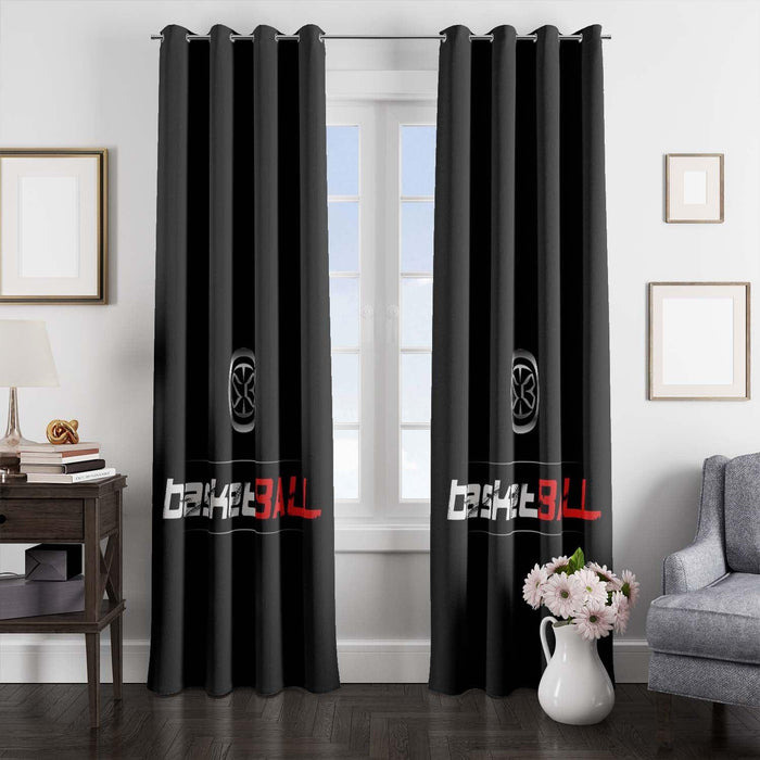 basketball full of speed metal lovers window Curtain