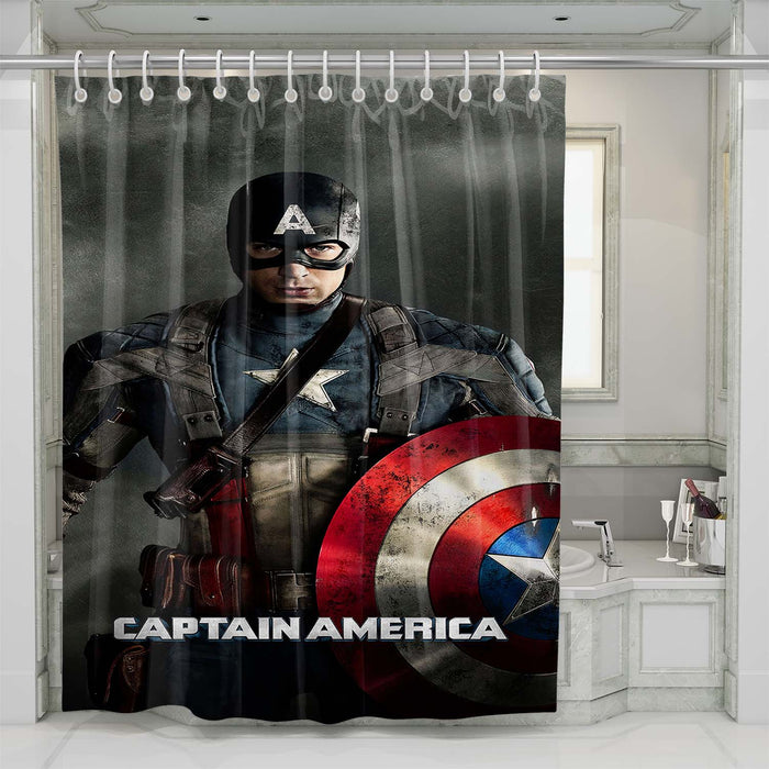 captain america superhero shower curtains