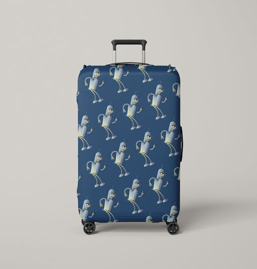 bender bending rodriguez from futurama Luggage Cover | suitcase