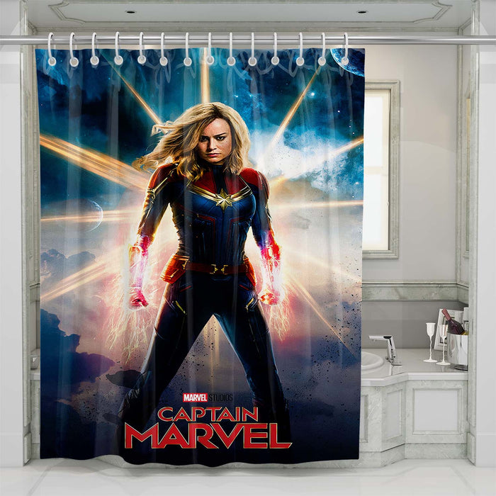 captain marvel 3 shower curtains