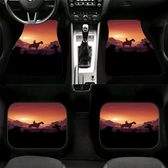 beautiful landscape red dead redemption 2 Car floor mats Universal fit