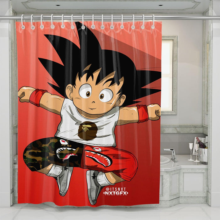 bathing ape stuff dragon ball shower curtains