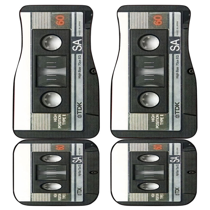 cassette tape retro 2 Car floor mats Universal fit