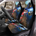 battle of car racing moment Car Seat Covers