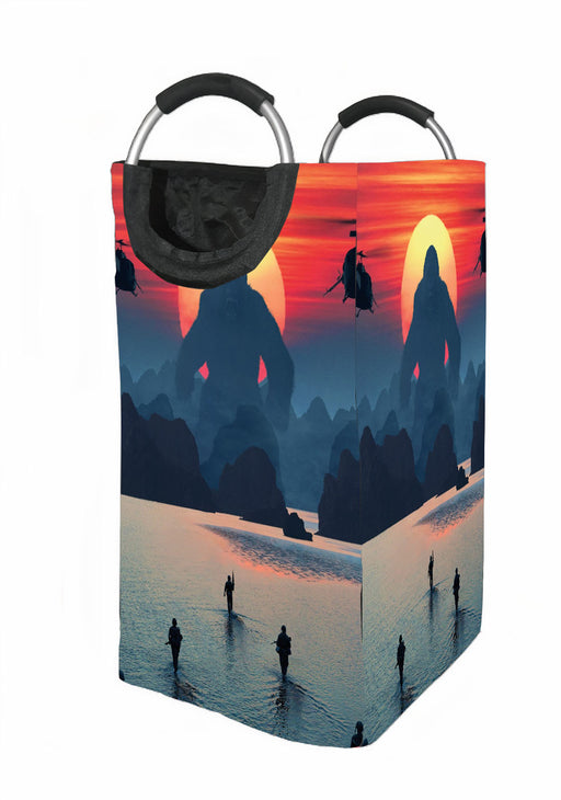 battle with kong skull island Laundry Hamper | Laundry Basket