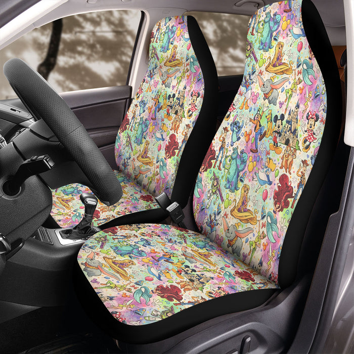 best character from disney animation Car Seat Covers