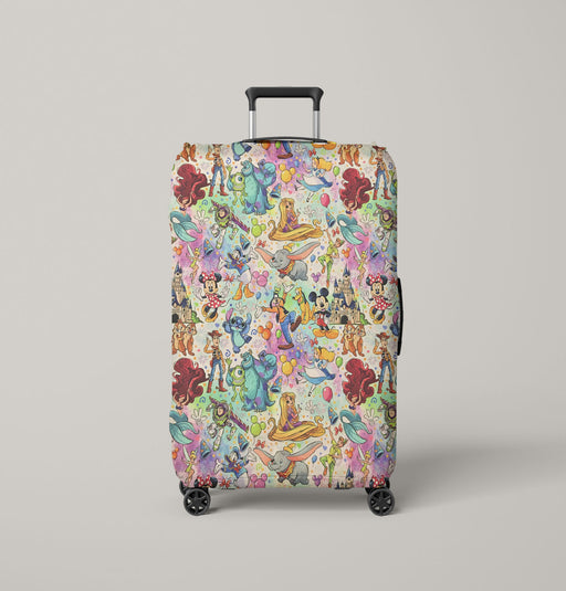 best character from disney animation Luggage Cover | suitcase