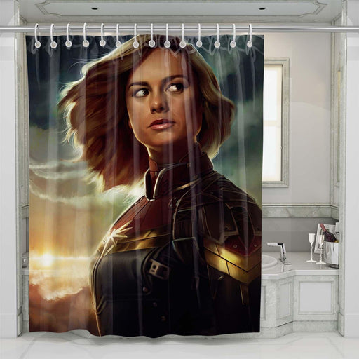 beautiful of captain marvel shower curtains