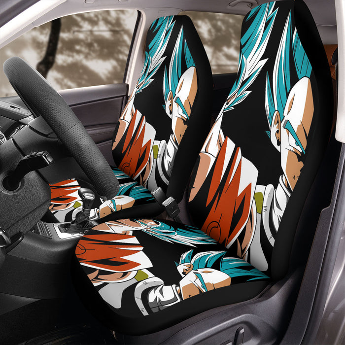 become as one goku and vegeta Car Seat Covers