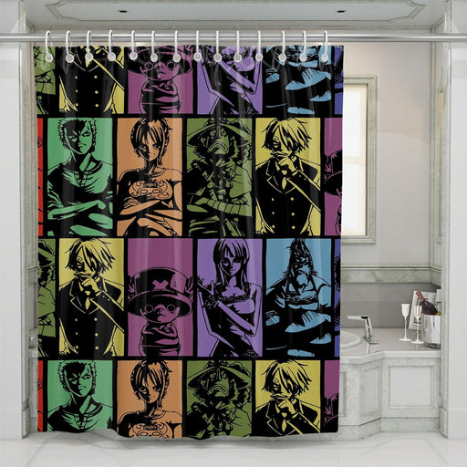 best pirates monkey d luffy shower curtains