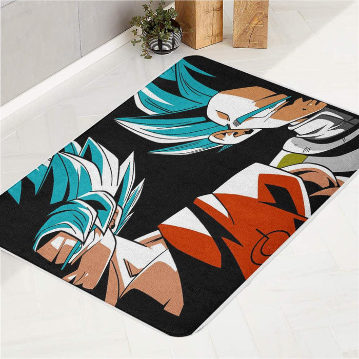 become as one goku and vegeta bath rugs