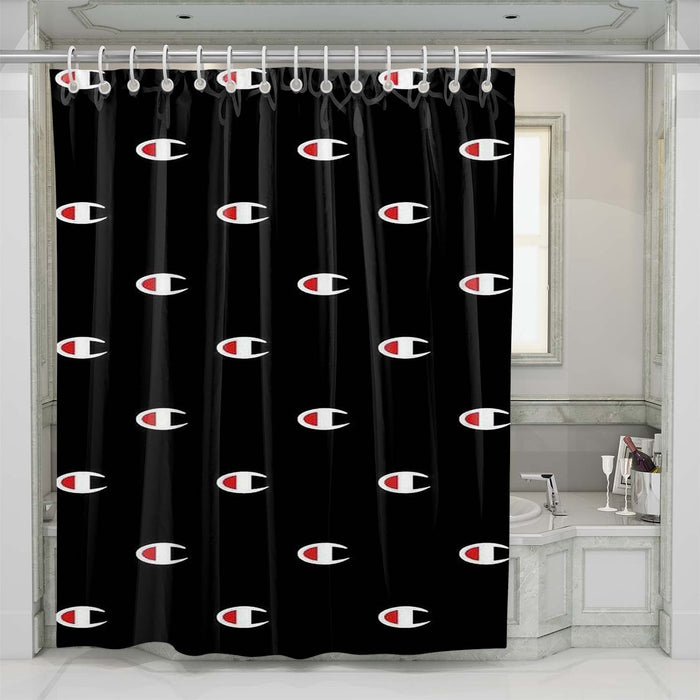 champion wallpaper shower curtains