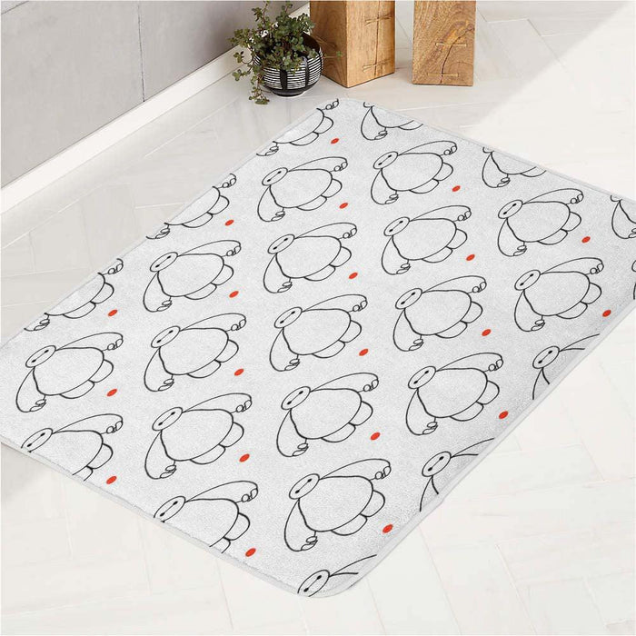 big hero six robbot baymax bath rugs