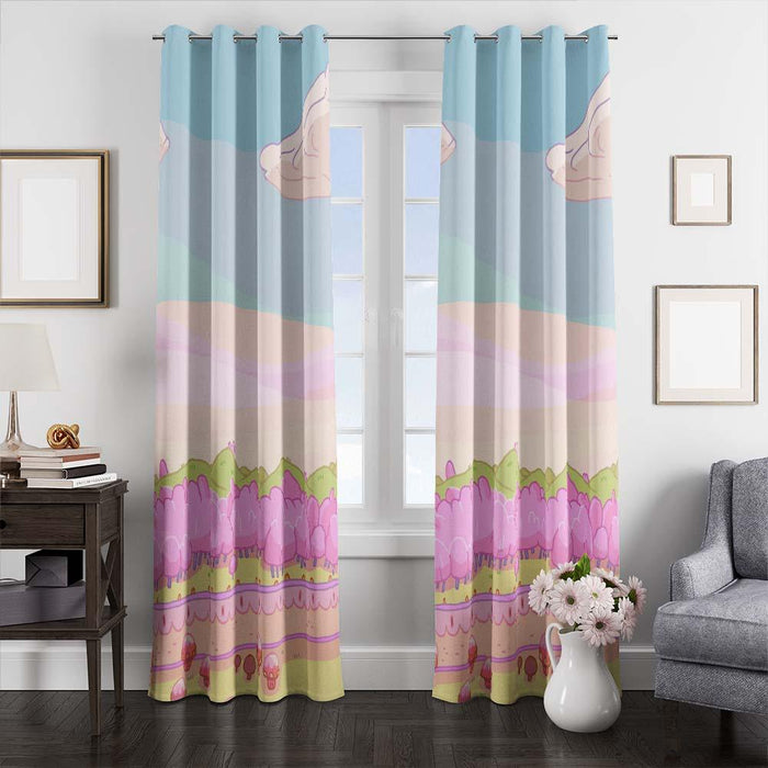 beautiful place adventure time window curtains